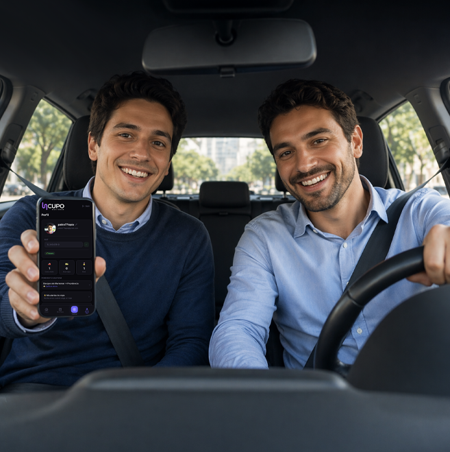 Equipo usando app en entorno real