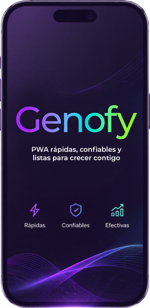 Telefono Genofy flotando sobre mano robotica