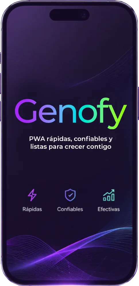 Telefono Genofy flotando sobre mano robotica